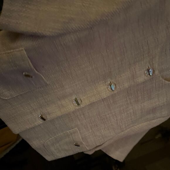 Women's Cream Textured Blazer - Picture 6 of 7